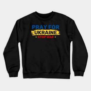 Pray for ukraine Russia Putin Puck Futin stand with ukrain Crewneck Sweatshirt